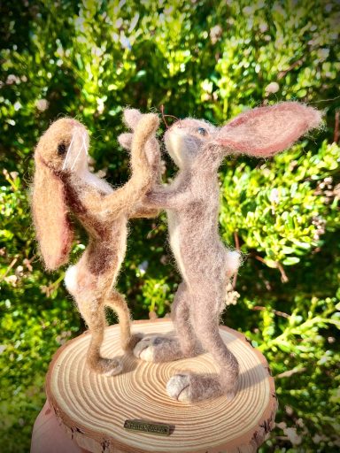 boxing hares