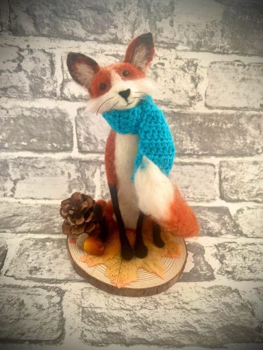 medium felted fox